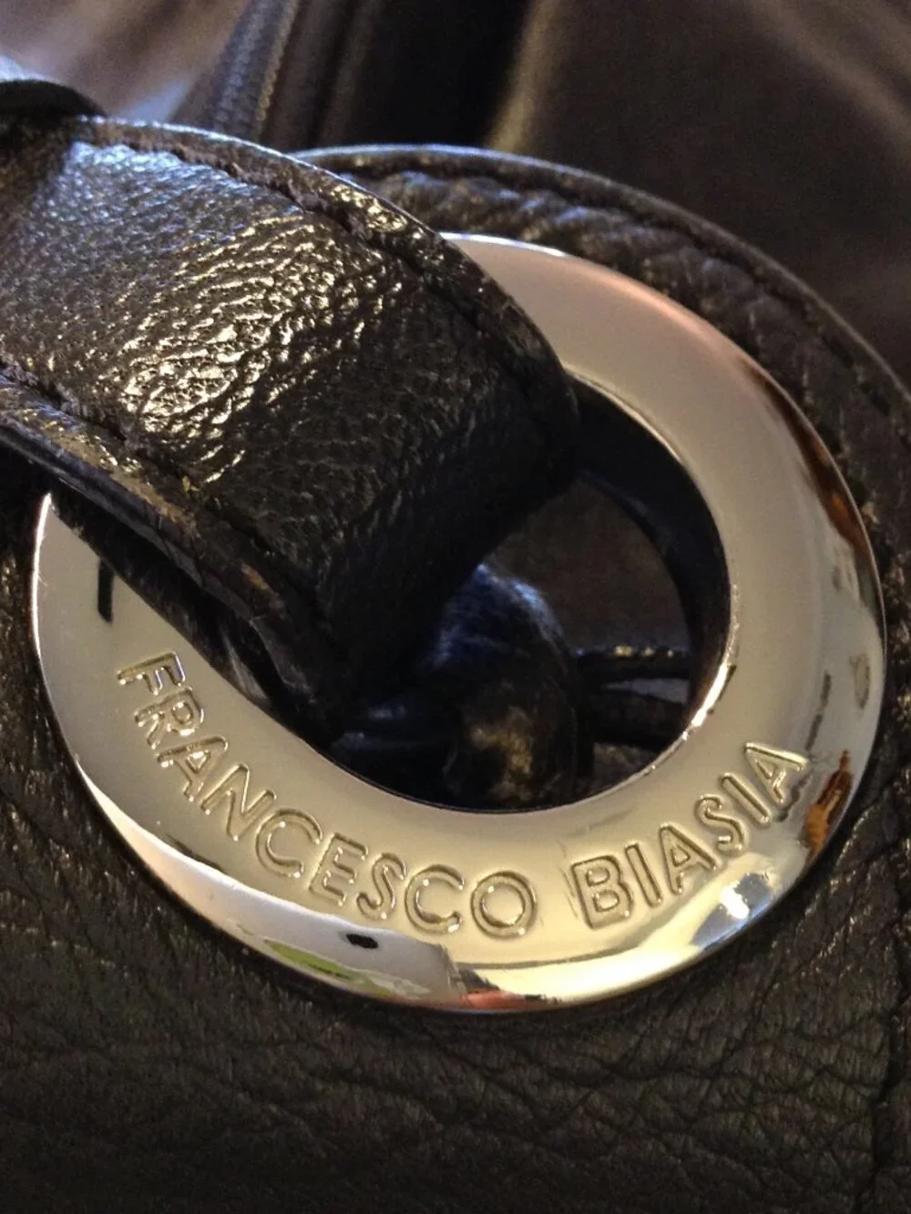 VTG 1990 Francesco Biasia Hobo Bucket Bag/Italy Designer Sheep Leather Quiet Lux